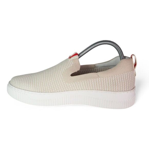 Women's Cream Slip-On Sneakers - Picture 6 of 11